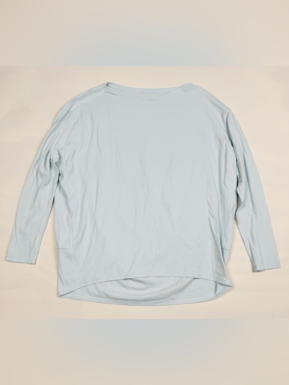 Lululemon Back In Action Long Sleeve Blue Pima Cotton Women’s 6 Retail $58
